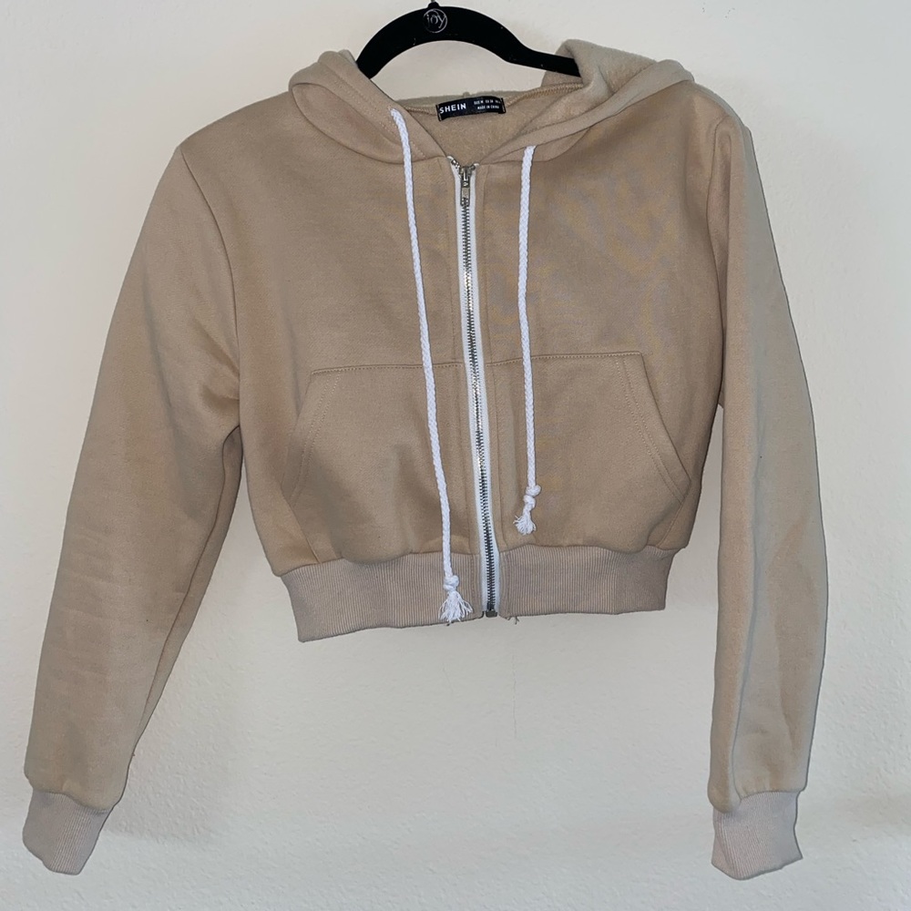 Cropped Zip Up